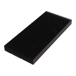 Radiator Extrudat cu Aripioare Negru 200x90x17 mm | Electronic-mag.ro | Componente Electronice