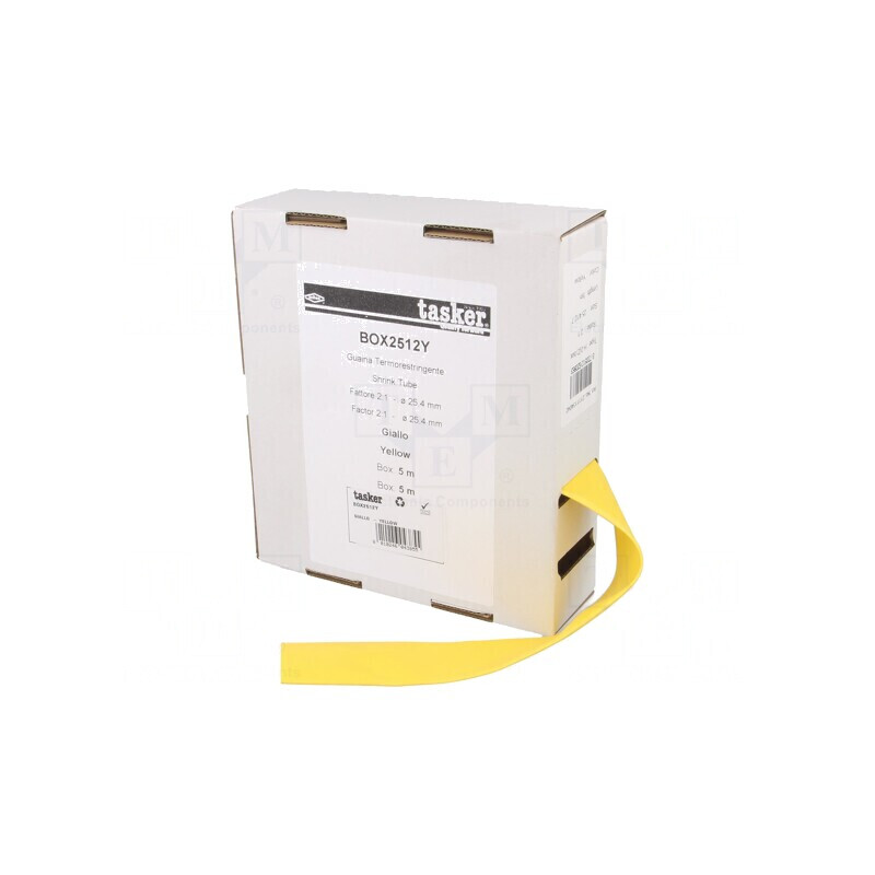 Manșon termocontractabil galben 25,4mm 5m | Electronic-mag.ro | Componente Electronice
