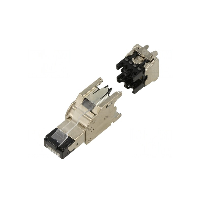 Mufă RJ45 Ecranată Cat 6a 8P8C 5.8-9mm | Electronic-mag.ro | Componente Electronice