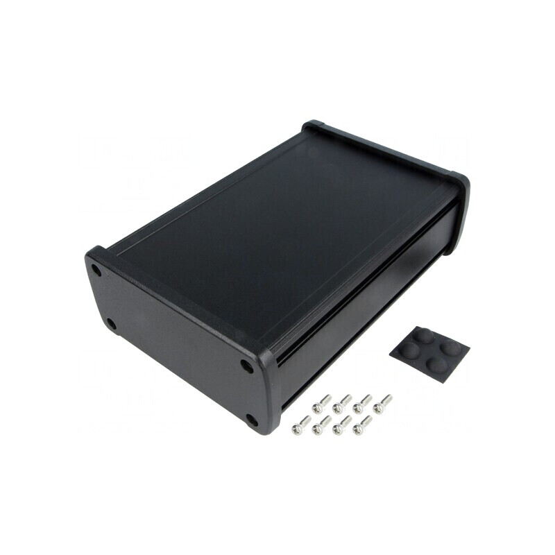 Carcasă Universală Aluminiu Negru 115x169x51mm | Electronic-mag.ro | Componente Electronice