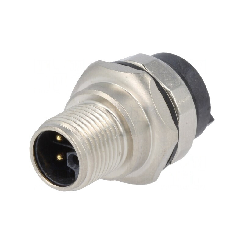 Soclu M12 5 PIN THT IP65/IP67 63V 12A | Electronic-mag.ro | Componente Electronice