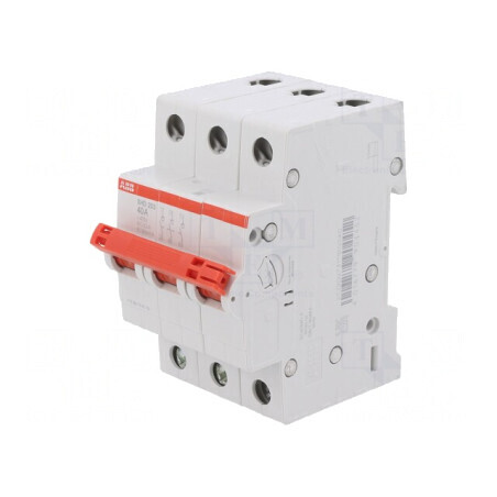 Separator-întrerupător 3 poli pentru șină DIN 40A 415VAC | Electronic-mag.ro | Componente Electronice