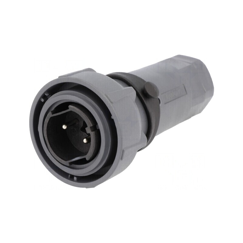 Conector Circular Mufă Tată 2 PIN Buccaneer 7000 Nichelat | Electronic-mag.ro | Componente Electronice