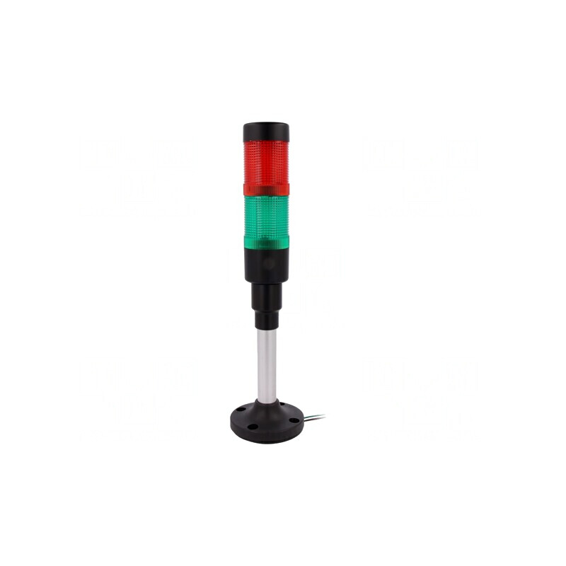'Coloană de Semnalizare LED Roșu/Verde 24VDC' | Electronic-mag.ro | Componente Electronice