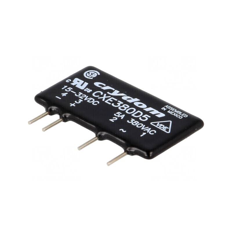 Releu Semiconductor 15-32VDC 5A 48-530VAC THT SIP CXE380D5 | Electronic-mag.ro | Componente Electronice Releu Semiconductor 15-32VDC 5A 48-530VAC THT SIP CXE380D5 | Electronic-mag.ro | Componente Electronice