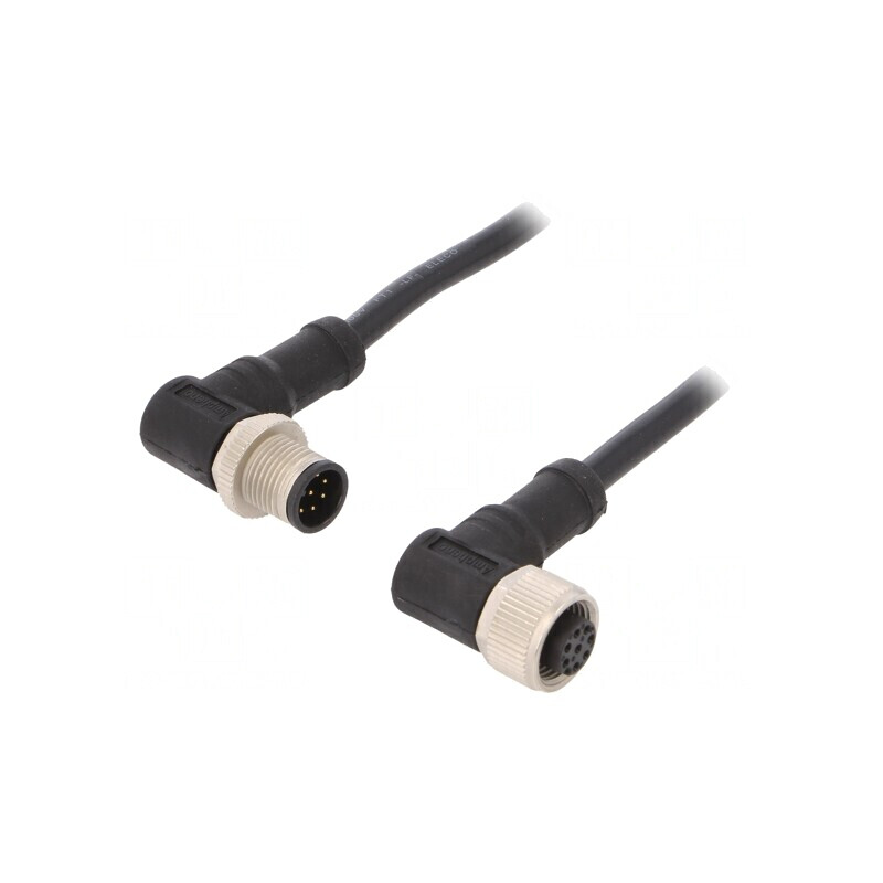Cablu senzori/automatizări 8 PIN M12-M12 1m | Electronic-mag.ro | Componente Electronice
