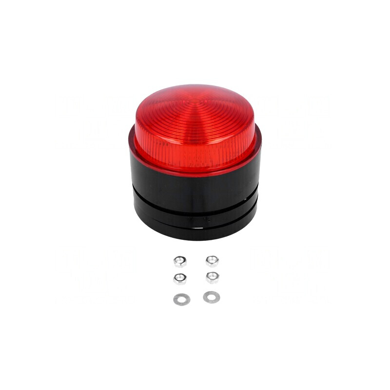 Semnalizator Luminos Lumină Flash Roșie 24VDC IP67 | Electronic-mag.ro | Componente Electronice