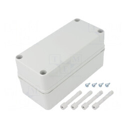 Carcasă universală PICCOLO ABS gri 80x170x85mm | Electronic-mag.ro | Componente Electronice