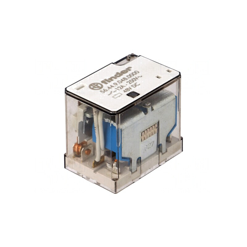 Releu Electromagnetic 4PDT 48VDC 20A | Electronic-mag.ro | Componente Electronice