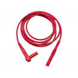 Cablu de măsurare 20A izolat 1kV 0,61m roșu | Electronic-mag.ro | Componente Electronice