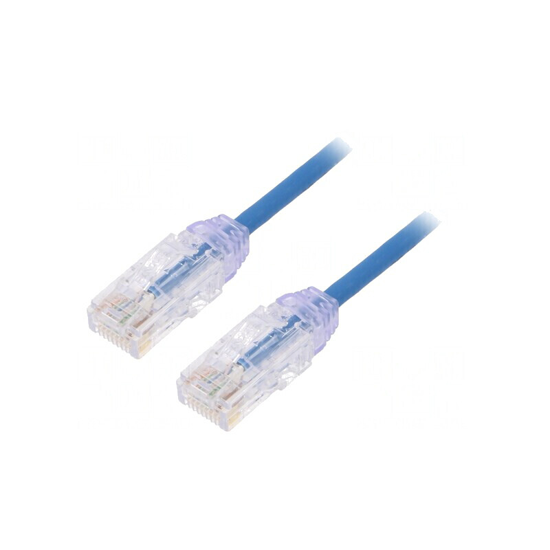 Patch cord albastru UTP Cat6 LSZH 5m 28AWG | Electronic-mag.ro | Componente Electronice