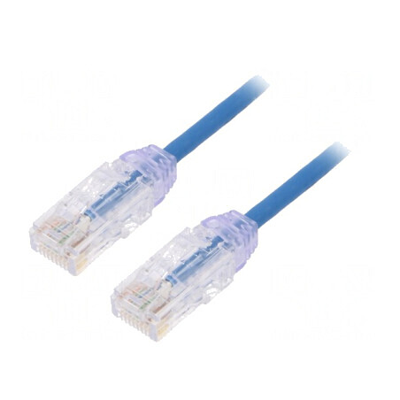 Patch cord albastru UTP Cat6 LSZH 5m 28AWG | Electronic-mag.ro | Componente Electronice