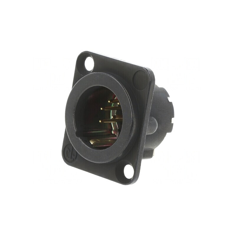 Conector XLR Tată Drept 7 PIN Negru NC7MD-LX-B | Electronic-mag.ro | Componente Electronice