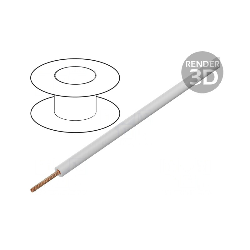 Cablu litat PVC alb 0,14mm² 100m | Electronic-mag.ro | Componente Electronice Cablu litat PVC alb 0,14mm² 100m | Electronic-mag.ro | Componente Electronice