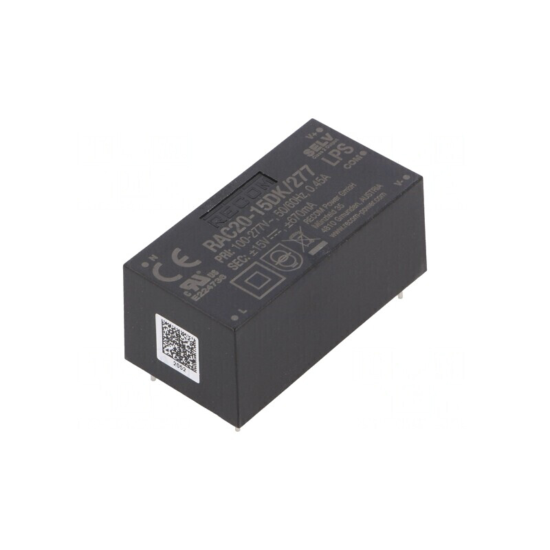 Convertor AC/DC 20W 15VDC 85-305VAC 120-430VDC | Electronic-mag.ro | Componente Electronice