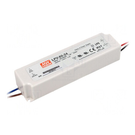 Alimentator LED 60W 24V 2.5A IP67 | Electronic-mag.ro | Componente Electronice