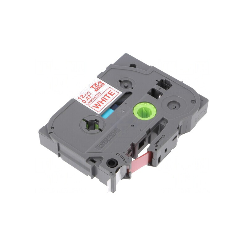 Bandă Laminată 12mm Albă cu Text Roșu 8m TZE-232 | Electronic-mag.ro | Componente Electronice