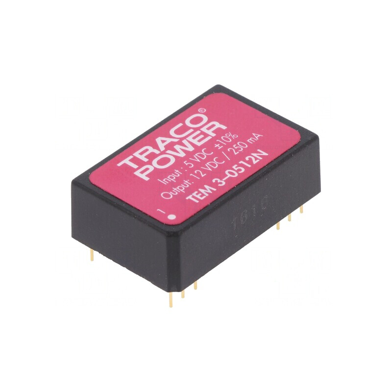Convertor DC/DC 3W 5V la 12V 250mA | Electronic-mag.ro | Componente Electronice