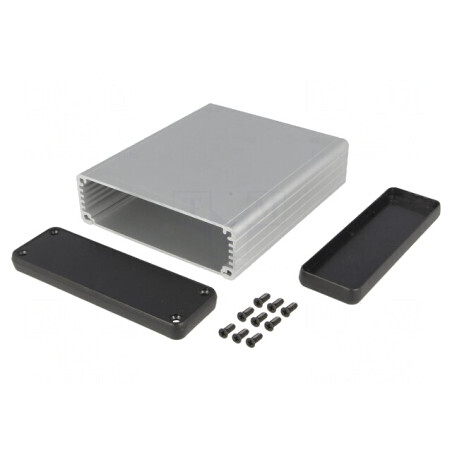 Carcasă Aluminiu Gri 103x120x30mm | Electronic-mag.ro | Componente Electronice