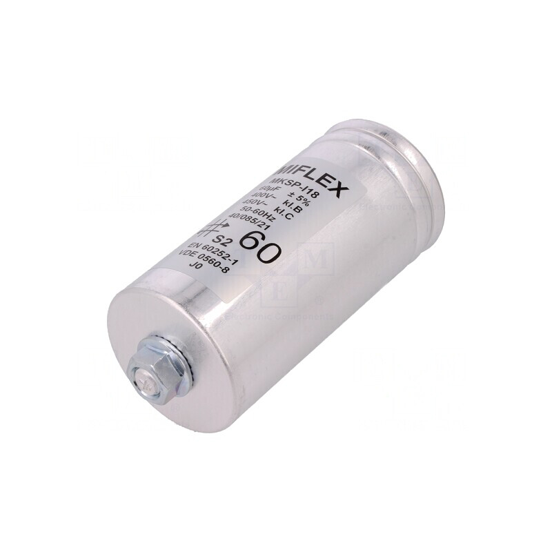 Condensator pentru Motoare 60uF 450VAC ±5% | Electronic-mag.ro | Componente Electronice Condensator pentru Motoare 60uF 450VAC ±5% | Electronic-mag.ro | Componente Electronice