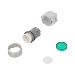 Comutator apăsare 22mm verde | Electronic-mag.ro | Componente Electronice