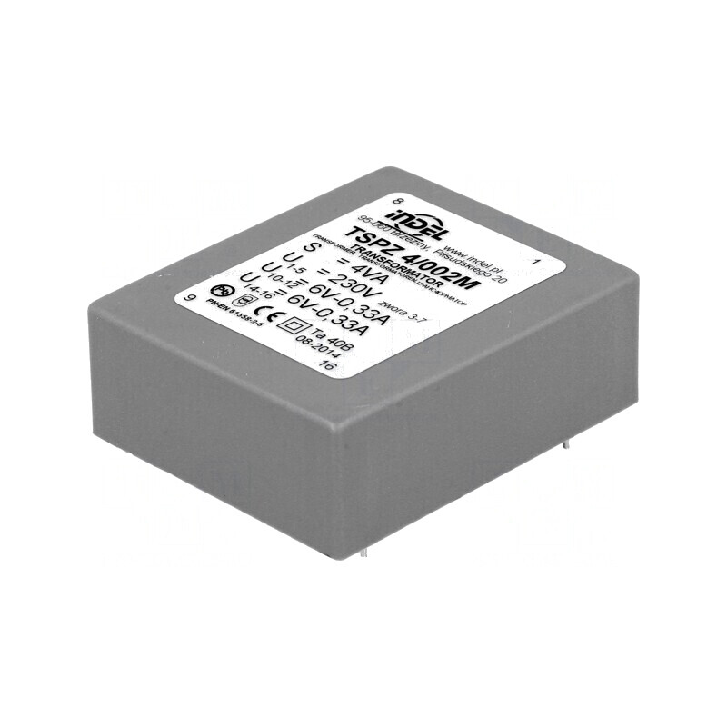 Transformator încapsulat 4VA 230V 6V PCB | Electronic-mag.ro | Componente Electronice