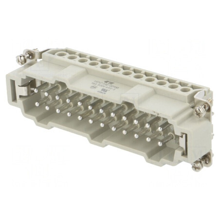Conector HE-024-M cu 24 Pinuri 16A | Electronic-mag.ro | Componente Electronice
