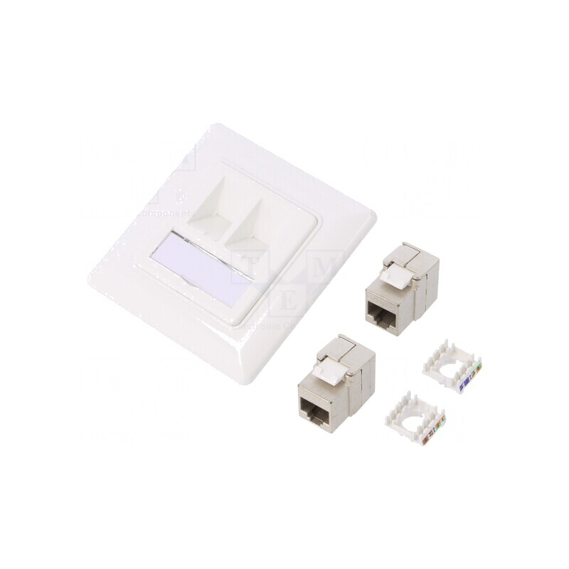 Soclu RJ45 Cat 6a Ecranat Keystone 8p8c 5-8.5mm | Electronic-mag.ro | Componente Electronice