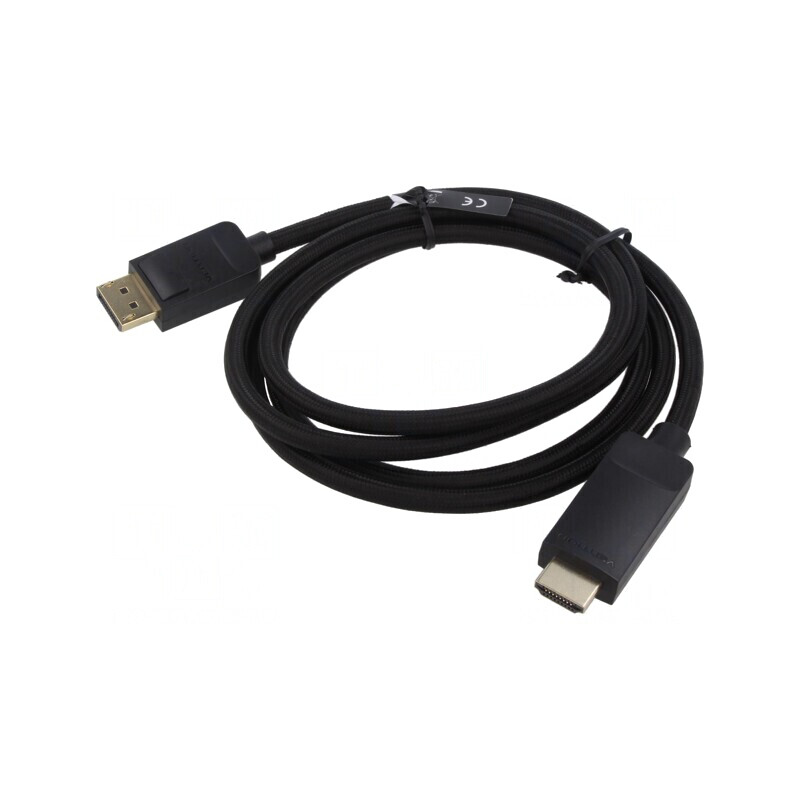 Cablu DisplayPort 1.2 la HDMI 2.0, Negru | Electronic-mag.ro | Componente Electronice