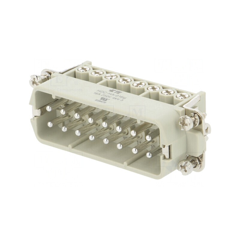 Conector HDC Inserturi Contact Tată 16A 16P | Electronic-mag.ro | Componente Electronice