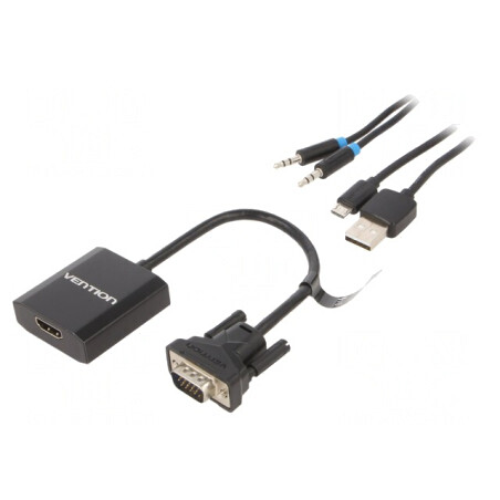 Convertor HDMI la D-Sub 15pin 0.15m | Electronic-mag.ro | Componente Electronice