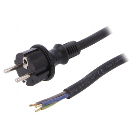 Cablu SCHUKO 3m Negru | Electronic-mag.ro | Componente Electronice
