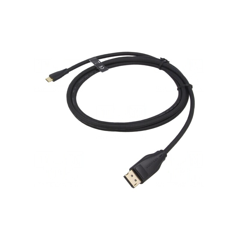 Adaptor DisplayPort USB C Aurit 2m PVC | Electronic-mag.ro | Componente Electronice
