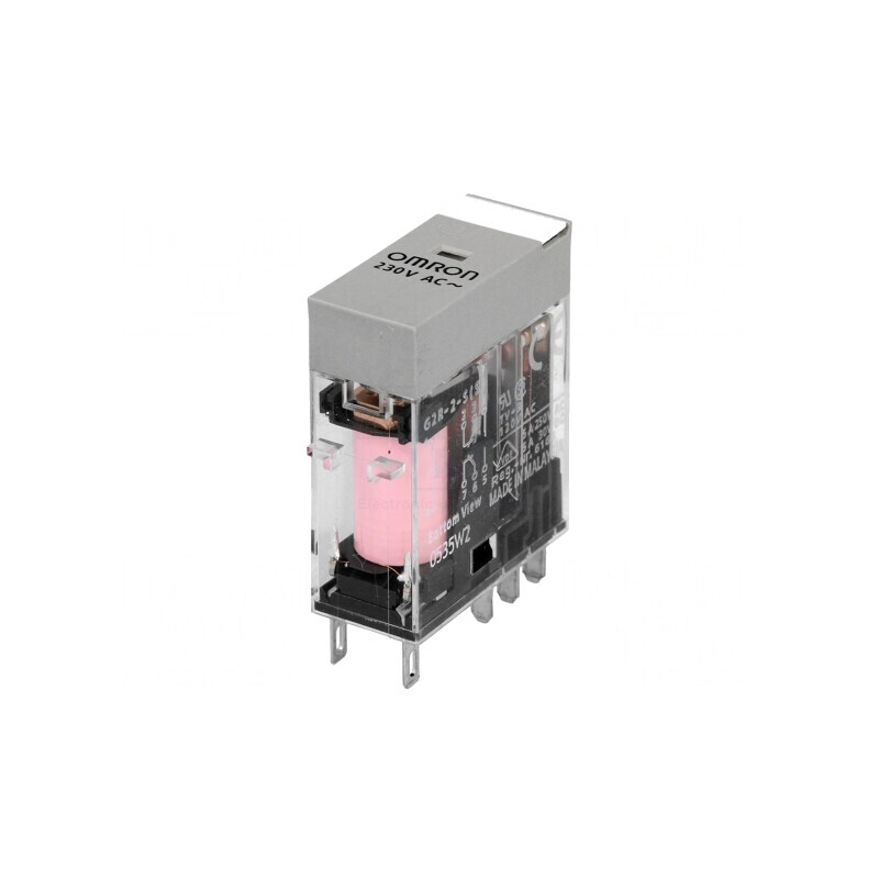 Releu electromagnetic DPDT 230VAC 5A | Electronic-mag.ro | Componente Electronice