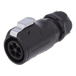 Mufă Circulară 5 Pin Aurită 12A 20mm | Electronic-mag.ro | Componente Electronice