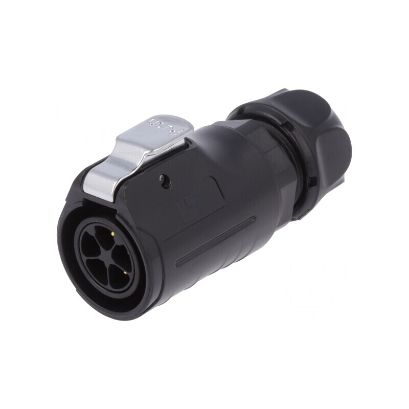 Mufă Circulară 5 Pin Aurită 12A 20mm | Electronic-mag.ro | Componente Electronice