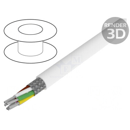 Cablu Alpha Essential C&C 6x22AWG PTFE Alb 30,5m | Electronic-mag.ro | Componente Electronice