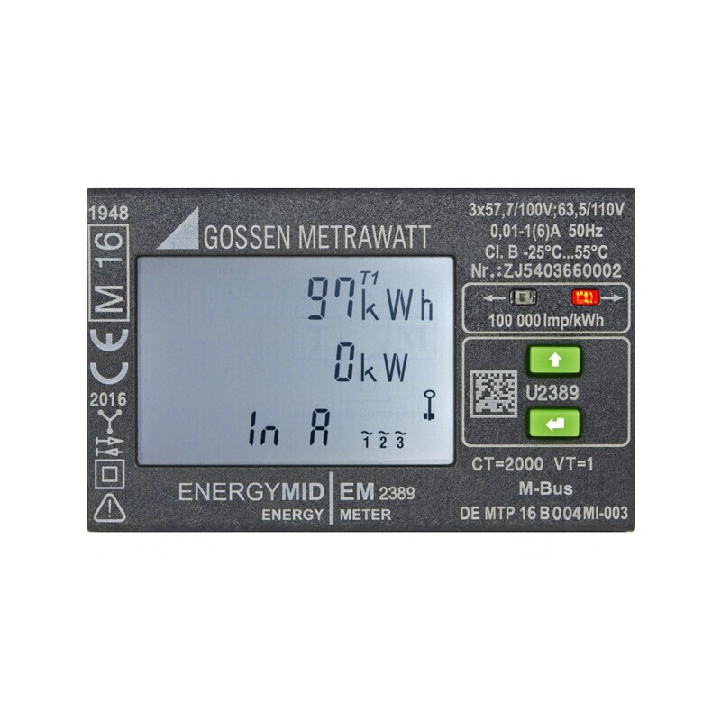 Contor digital,pentru montare pentru şină DIN LCD 230V,400V, U2389-V027 | Electronic-mag.ro | Componente Electronice