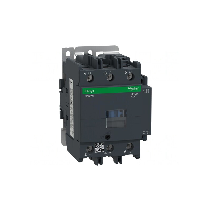 Contactor: 3-polar NO x3 Contacte auxiliare: NO + NC 24VAC 80A, LC1D80B7 | Electronic-mag.ro | Componente Electronice