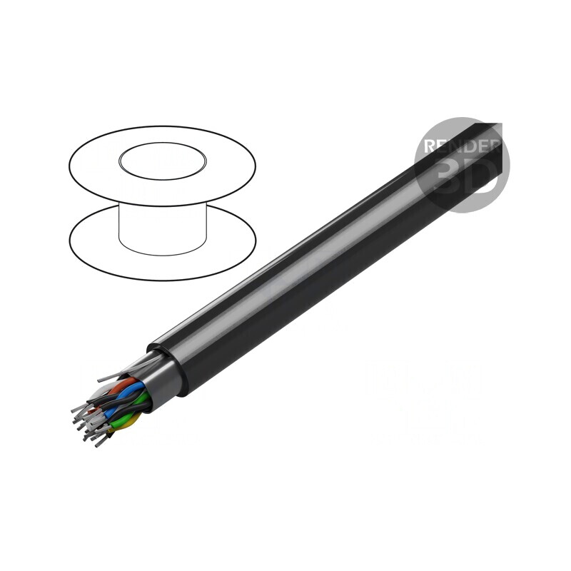 Cablu RS232 ecranat PVC 8x2x24AWG | Electronic-mag.ro | Componente Electronice