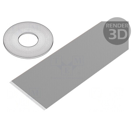Cablu Bandă Neecranat PVC 50x26AWG 1,27mm 100FT | Electronic-mag.ro | Componente Electronice