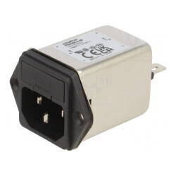 Conector Alimentare AC Soclu Tată C14 4A 250VAC | Electronic-mag.ro | Componente Electronice
