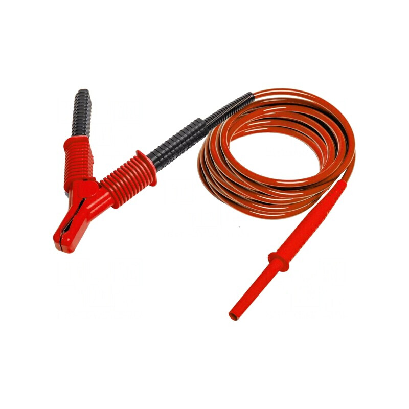 Cablu măsurare mufă banană 4 mm clemă crocodil 15kV | Electronic-mag.ro | Componente Electronice