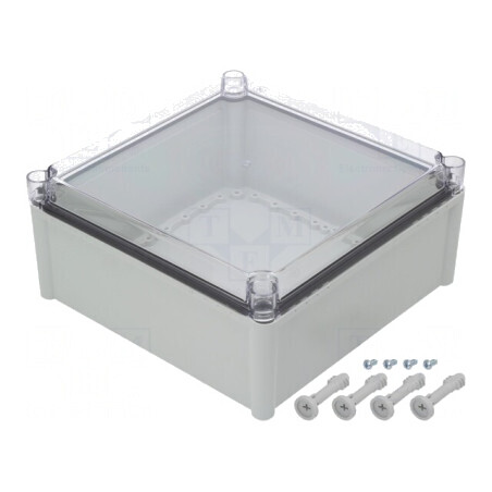 Carcasă Universală Gri Solid 278x278x130 mm | Electronic-mag.ro | Componente Electronice
