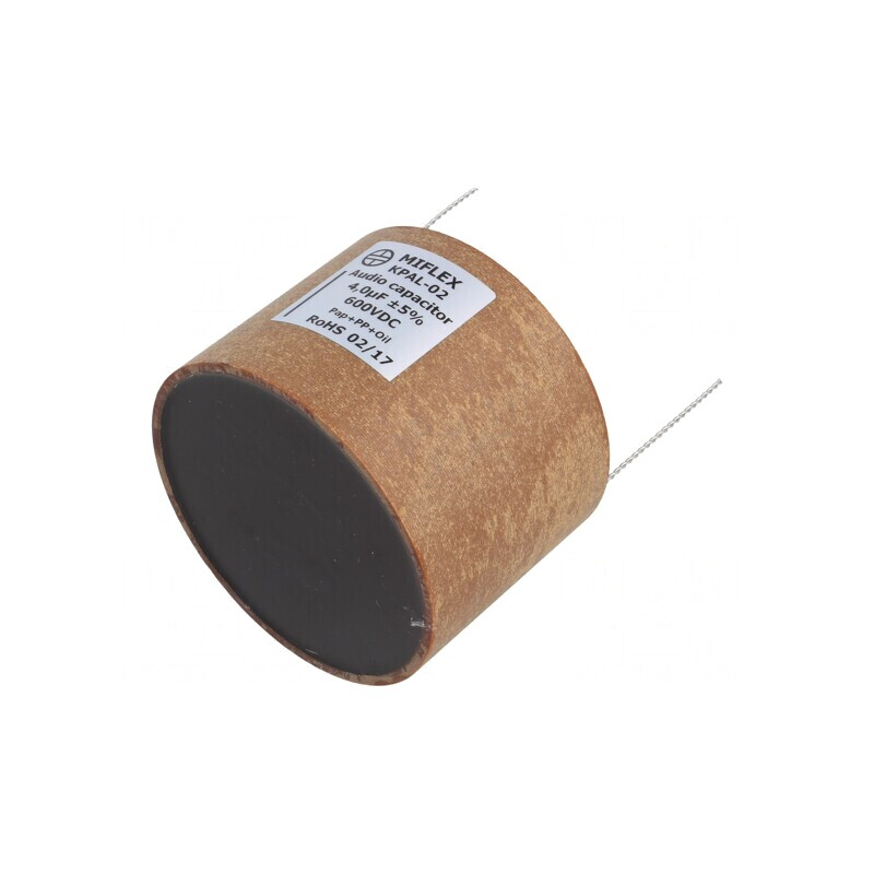 Condensator: aluminiu-polipropilenă-hârtie 4uF 600VDC ±5%, KPAL02H540J | Electronic-mag.ro | Componente Electronice