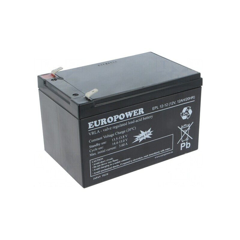 Baterie Plumb-Acid 12V 12Ah AGM fără Întreținere | Electronic-mag.ro | Componente Electronice Baterie Plumb-Acid 12V 12Ah AGM fără Întreținere | Electronic-mag.ro | Componente Electronice