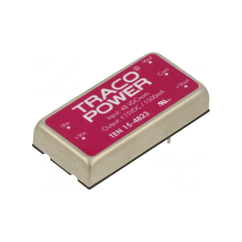 Convertor DC/DC 15W 36-75V la 15V/-15V | Electronic-mag.ro | Componente Electronice