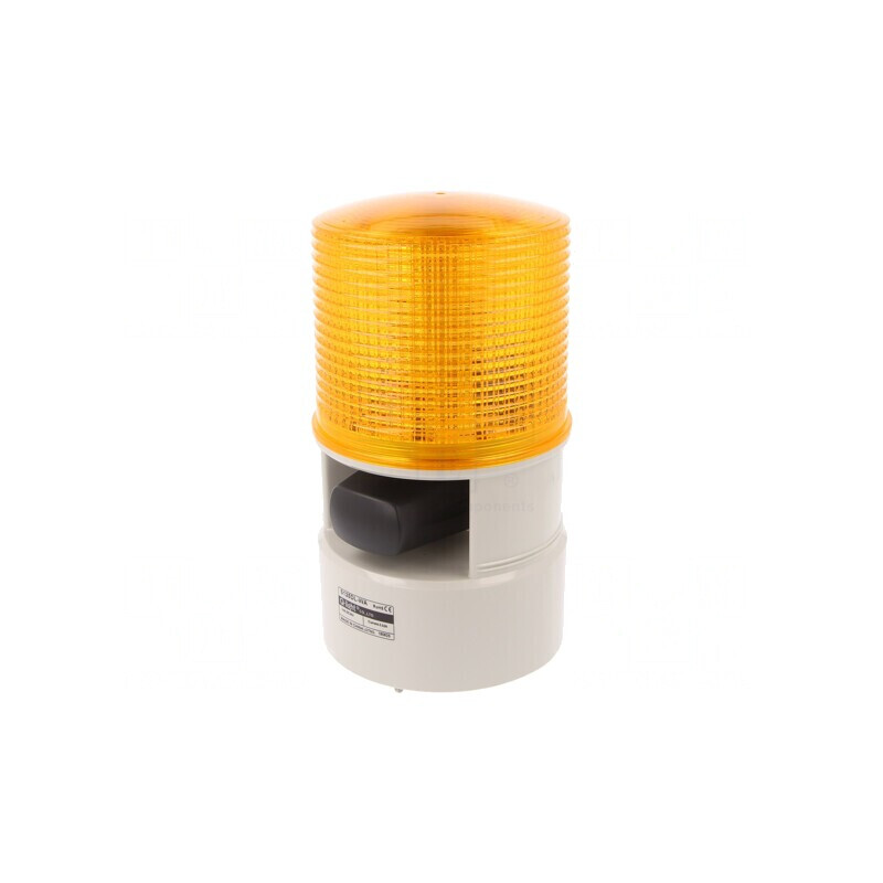 Semnalizator luminos și acustic 24VDC LED ambră IP54 103dB | Electronic-mag.ro | Componente Electronice
