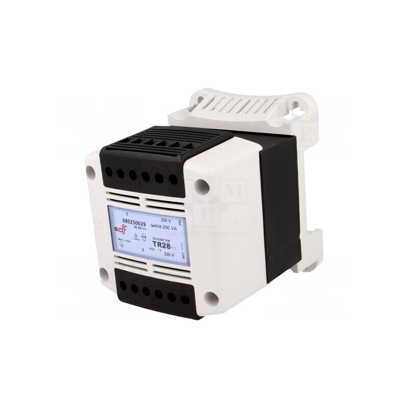 Transformator de Alimentare 250VA 230V pentru Șină DIN | Electronic-mag.ro | Componente Electronice