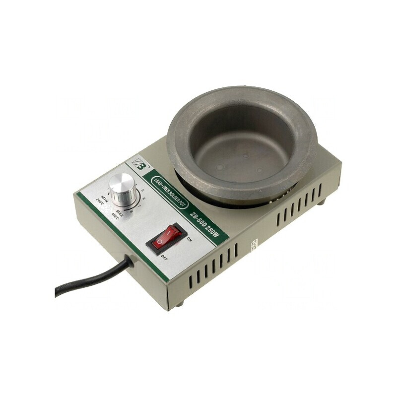 Creuzet pentru lipit 250W 200-450°C 80mm 230V | Electronic-mag.ro | Componente Electronice